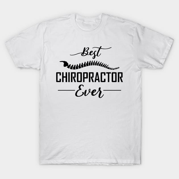 Best Chiropractor T-Shirt by Merchment